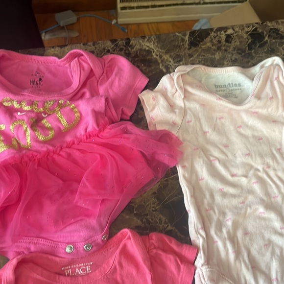 Baby lot 3-9 months girls summer Gerber onesie shirt short dress infant Jordan - Picture 4 of 11